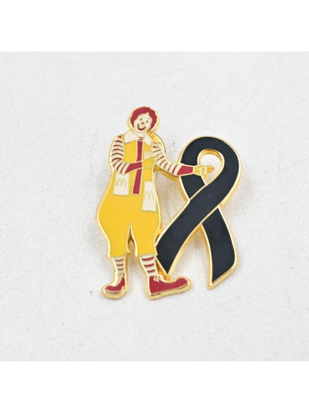 McDonald's Ronald McDonald Black Ribbon Enamel Fantasy Pin